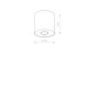 Spot sufitowy tuba POINT WHITE M 6001