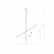 Lampa wisząca STICKS X3 KIJE retro 6268