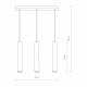 Lampa wisząca EYE WHITE III 130cm 6481