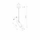 Lampa sufitowa EYE SUPER GRAPHITE A dł. 56cm 6495