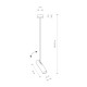 Lampa sufitowa EYE SUPER BLACK B 77cm 6503