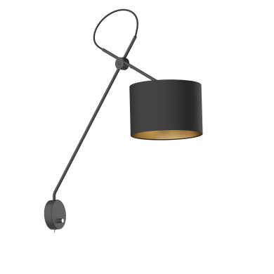 Lampa ścienna VIPER BLACK kinkiet 6513