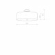Lampa sufitowa VIVIANE GRAY 50cm 6532