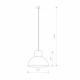 Lampa wisząca WORKS BLACK śr. 33cm czarna 6613