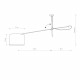 Lampa sufitowa VIPER WHITE na ramieniu 6640
