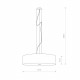 Lampa wisząca VIVIANE BLACK 63cm 6774