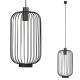 Lampa wisząca CAGE BLACK klatka czarna 6844