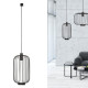 Lampa wisząca CAGE BLACK klatka czarna 6844