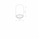 Lampa sufitowa spot BIT GRAPHITE M wys.18cm | grafitowy 9485