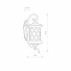 Lampa ścienna kinkiet LANTERN 6911 w stylu klasycznym 6911
