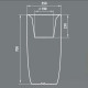 Donica ogrodowa świecąca FLOWERPOT M 70cm 9712