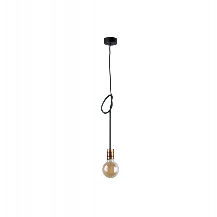 Retro zwis miedź CABLE BLACK / COPPER 160cm 9747