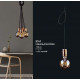 Retro zwis miedź CABLE BLACK / COPPER 160cm 9747