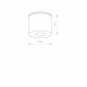 Zewnętrzny spot IP44 HEXA graphite tuba GU10 | grafitowy 9565