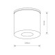 Zewnętrzny spot IP44 HEXA graphite tuba GU10 | grafitowy 9565