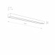 Kinkiet KAGERA LED L chrom 91cm 9502