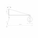 Kinkiet na ramieniu CRANE szer 93cm 9374