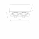 Lampa sufitowa BOX II Black ES111 9470