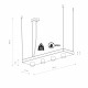 Lampa wisząca z półką na doniczki PLANT BLACK do 7kg | czarny 9381