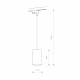 Lampa wisząca do szyny jedno fazowej PROFILE BIT BLACK 8823