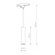 Lampa wisząca systemu PROFILE EYE WHITE 9337