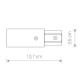 Końcówka zasilająca PROFILE POWER END CAP WHITE 9462