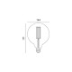 Żarówka FILAMENT LED E27 7W ciepła 2700K kula GLOBE G125