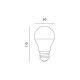 Żarówka LED E27 10W zimna 6000K
