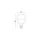 Żarówka LED E14 9W neutralna 4000K G45 PREMIUM