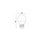 Żarówka LED E27 6W neutralna 4000K kulka G45
