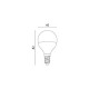 Żarówka LED E14 6W neutralna 4000K kulka G45