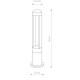 Słupek MONTERREY LED BLACK 9507