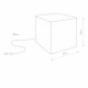 Świecąca kostka do ogrodu CUMULUS CUBE L 60cm 8965