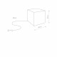 Świecąca kostka do ogrodu CUMULUS CUBE M 40cm 8966