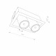 Ruchome spoty podtynkowe EYE MOD WHITE II biała 8938