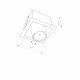 Ruchome spoty podtynkowe EYE MOD WHITE I biała 8936