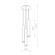 Lampa nad stół EYE BRASS III L 8915