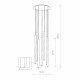 Lampa nad wyspę, nad stół LASER WHITE VII 8918