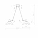 Lampa sufitowa na ramionach TECHNO II 9143