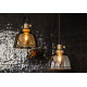 Lampa vintage AMALFI SMOKED I śr 20cm 9152