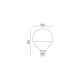 Żarówka LED E27 G120 24W barwa CIEPŁOBIAŁA