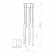 Lampa tuby LASER SOLID BRASS VII 490 | mosiądz 8921