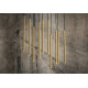 Lampa wisząca zwis rurka LASER brass X czarny/mosiądz szer. 78cm 8924