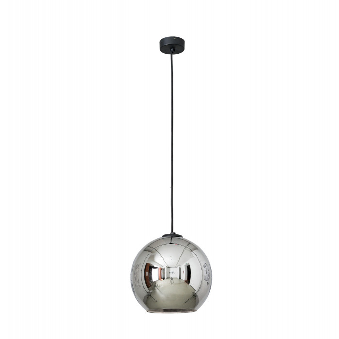 Lampa wisząca zwis kula POLARIS I chrom śr. 25cm 9056