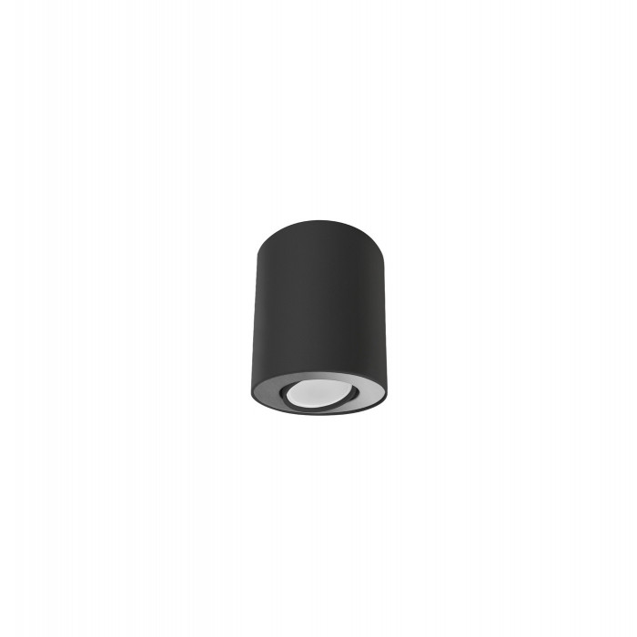 Spot sufitowy tuba SET czarny/srebrny śr. 10cm 8902