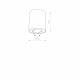 Spot sufitowy tuba SET czarny/srebrny śr. 10cm 8902
