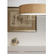 Lampa wisząca z abażurem TURDA III złoty śr. 65cm 8950