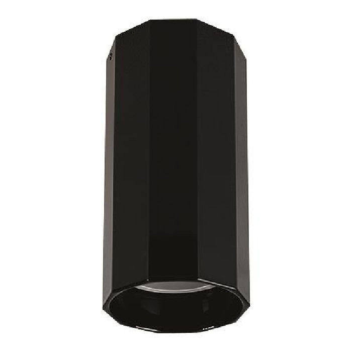 Spot sufitowy kanciasta tuba POLY S czarny śr. 5,8cm 8876
