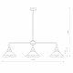 Lampa sufitowa loft retro CRAFT czarny/biały szer. 95cm 9150