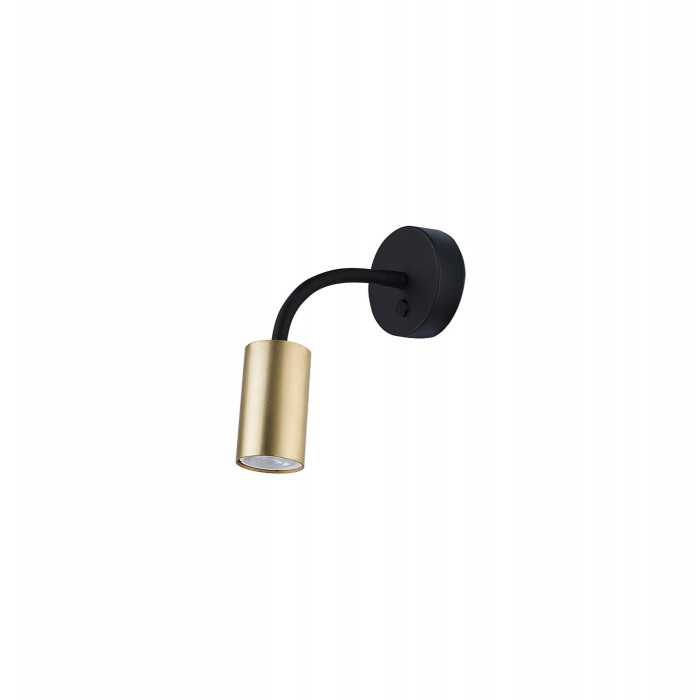 Kinkiet ruchomy giętki EYE FLEX BRASS mosiądz/czarny 9067